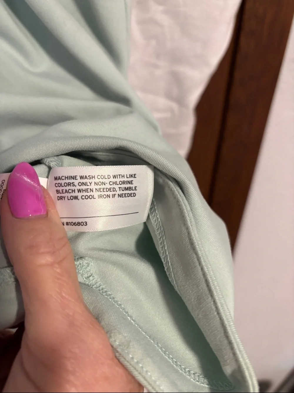 Duluth Trading Co Mint Scoop Neck Short Sleeve Tee - Picture 5 of 6